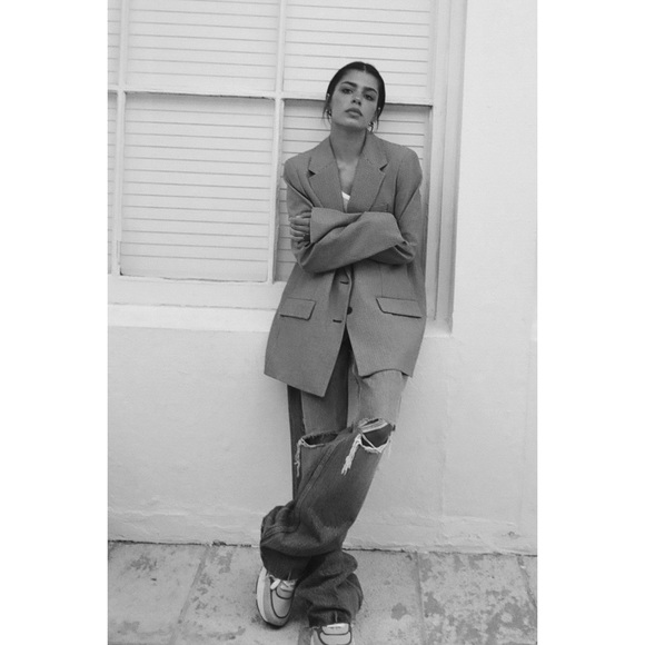 Zara Plaid Blazer - Picture 3 of 7